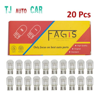 หลอดไฟท้าย  หลอดไฟเบรค อย่างดี T20 21/5W 12V. 2 ไส้  แบบเสียบ แพ็ค 20 หลอด